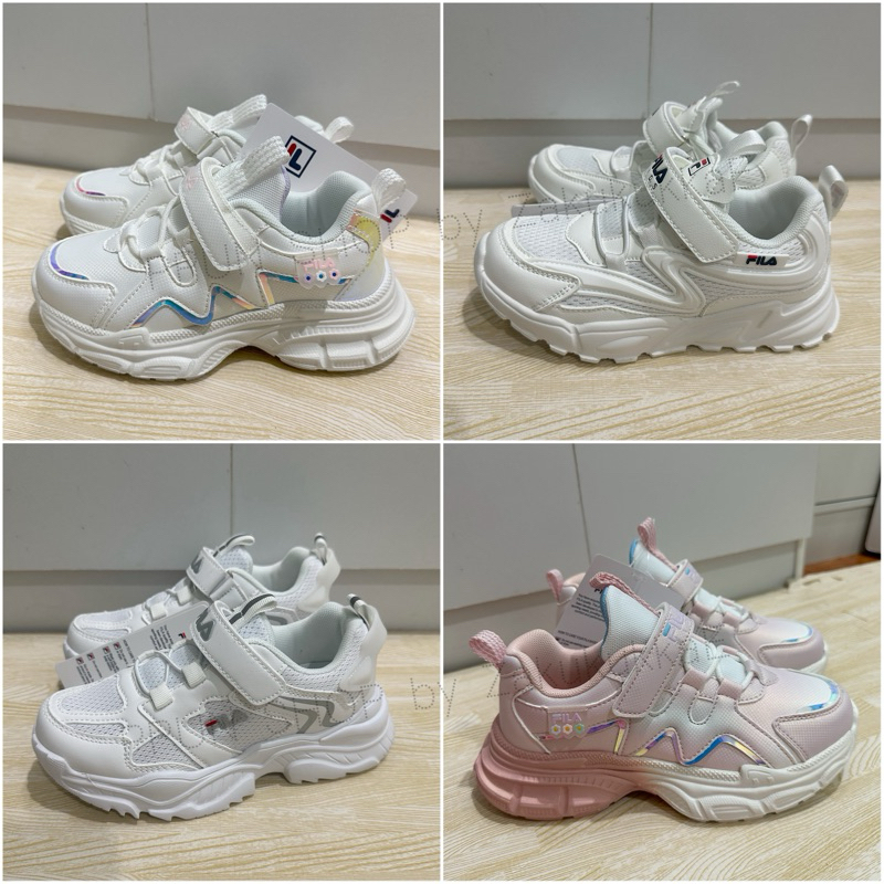 รองเท้าผ้าใบสีขาว แฟชั่น ลำลอง พละ Fila