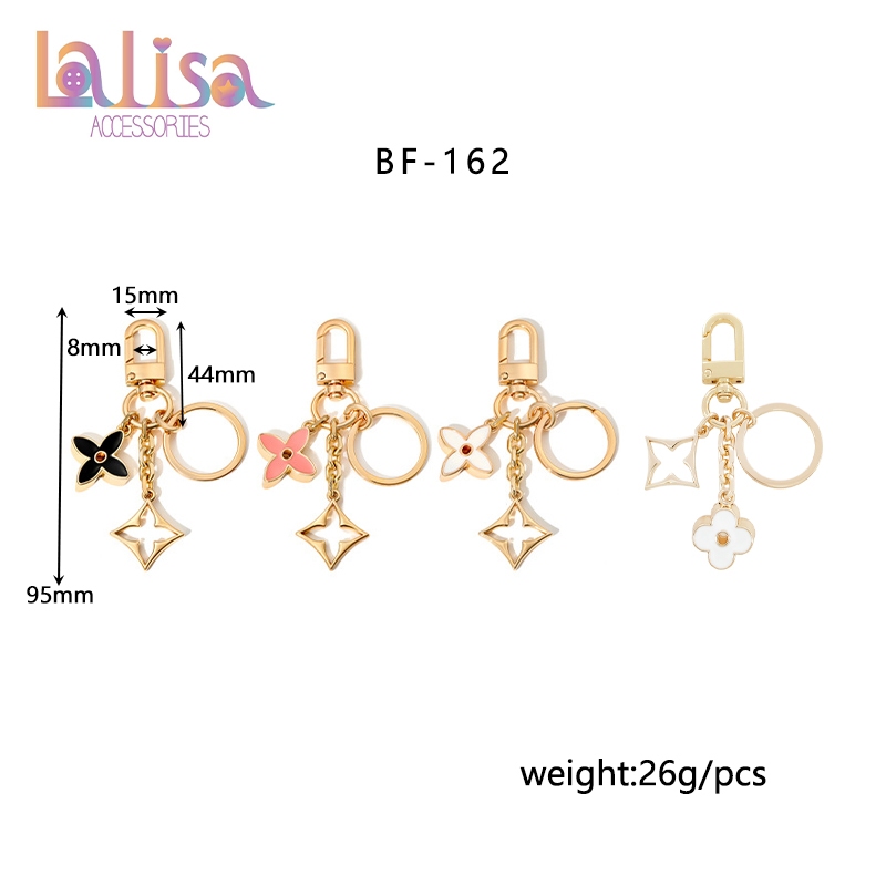 พวงกุญแจน่ารัก พวงกุญแจดอกไม้ พวงกกุญแจห้อยกระเป๋า alloy keychain BF-162