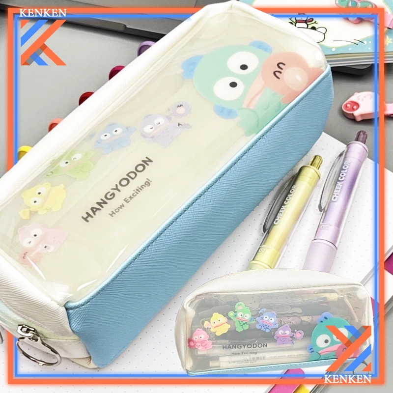 กระเป๋าดินสอ แต่งซิป ลายการ์ตูน น่ารัก สีสันสดใส สําหรับใส่เครื่องเขียนนักเรียน