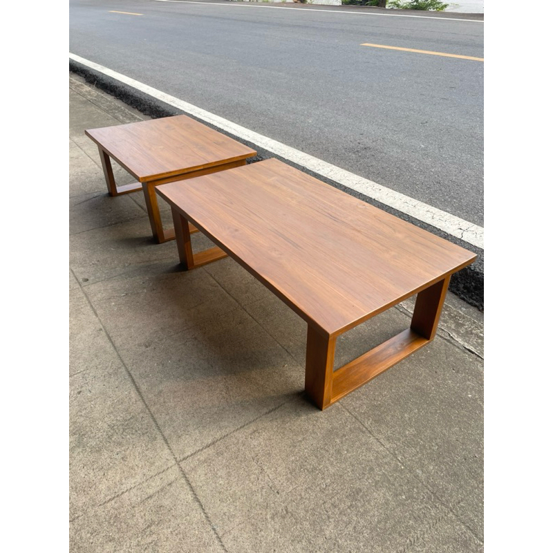 โต๊ะกลาง โต๊ะญี่ปุ่น ไม้สักแท้ 50x90x30 cm