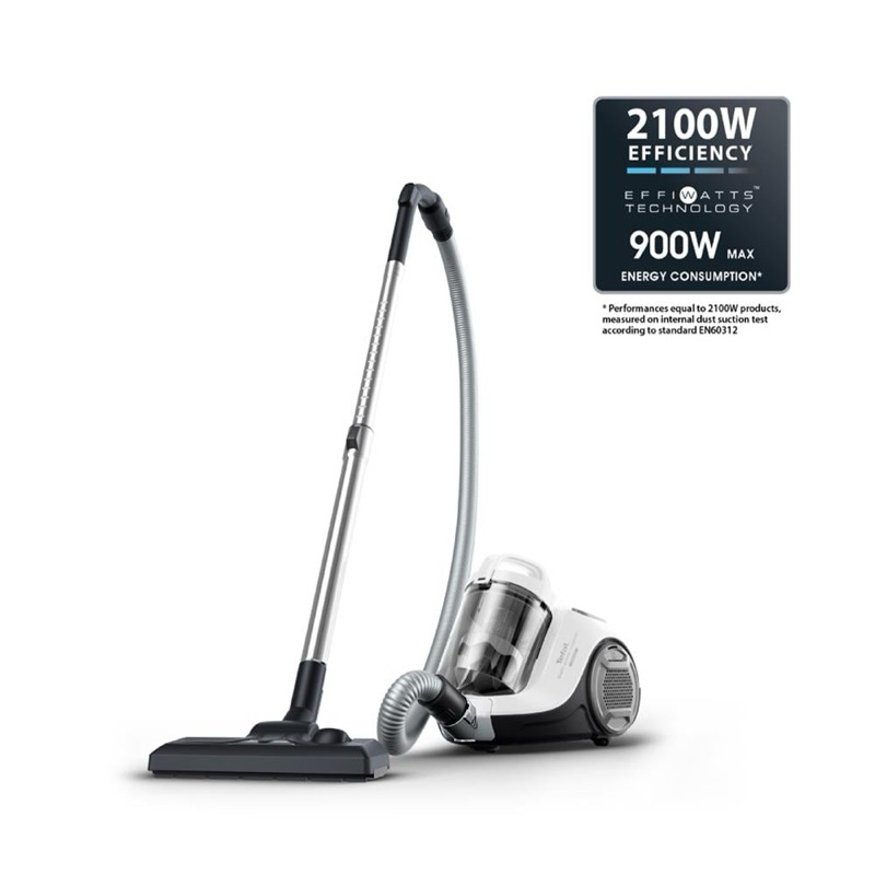 TEFAL เครื่องดูดฝุ่นแบบกล่อง Swift Power Cyclonic 2100 วัตต์ 1.2 ลิตร (สีขาว) รุ่น TW2947