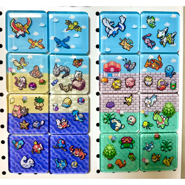 กาชาปองPixcel Pokémon Lay Magnet Round 2 หายากไม่มีของแล้ว