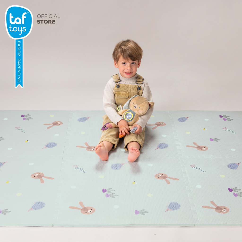 Taf Toys แผ่นรองคลาน จิ๊กซอว์ นุ่ม ขนาดใหญ่ Urban Garden XL Soft Puzzle Mat ของใช้เด็กแรกเกิด รูปที่ 4