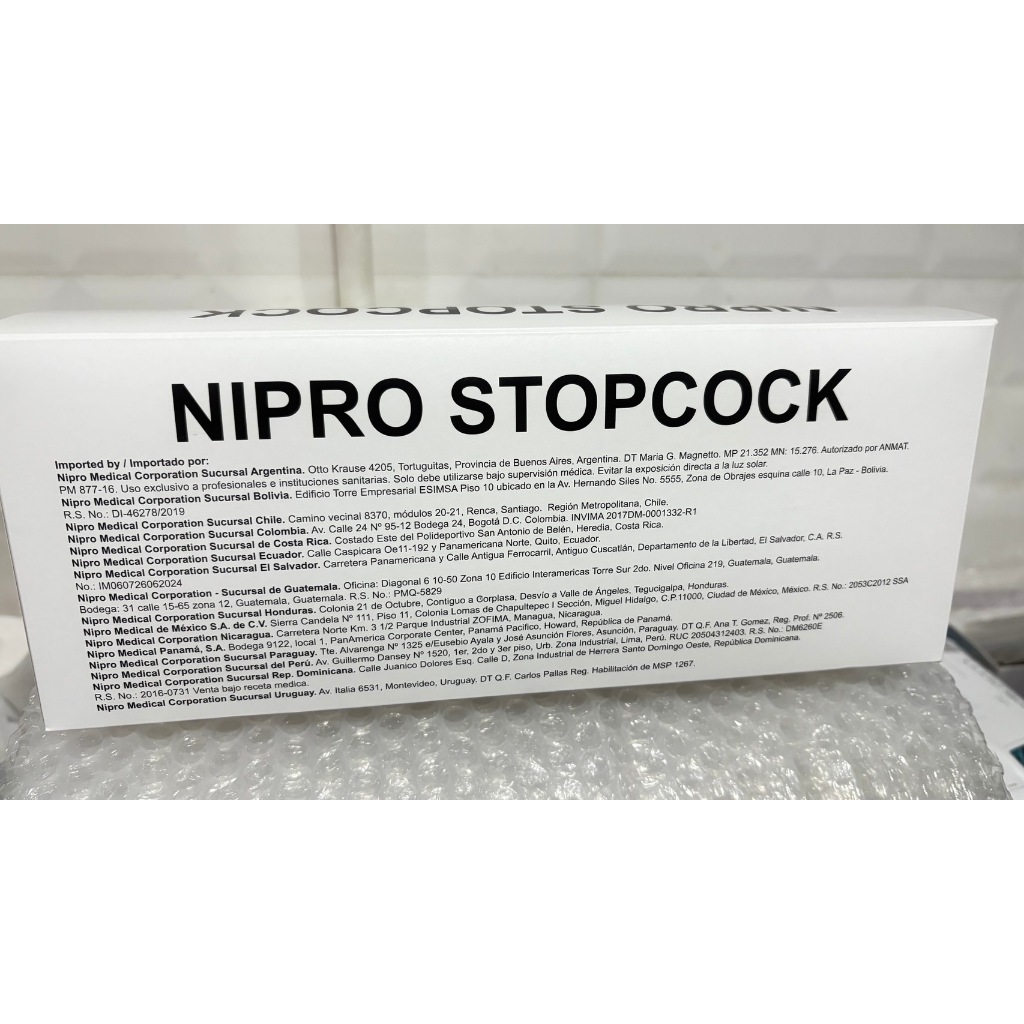 NIPRO 3-Way Stopcock Luer Lock ข้อต่อ 3 ทาง 50 ชิ้น/กล่อง มีพร้อมส่ง