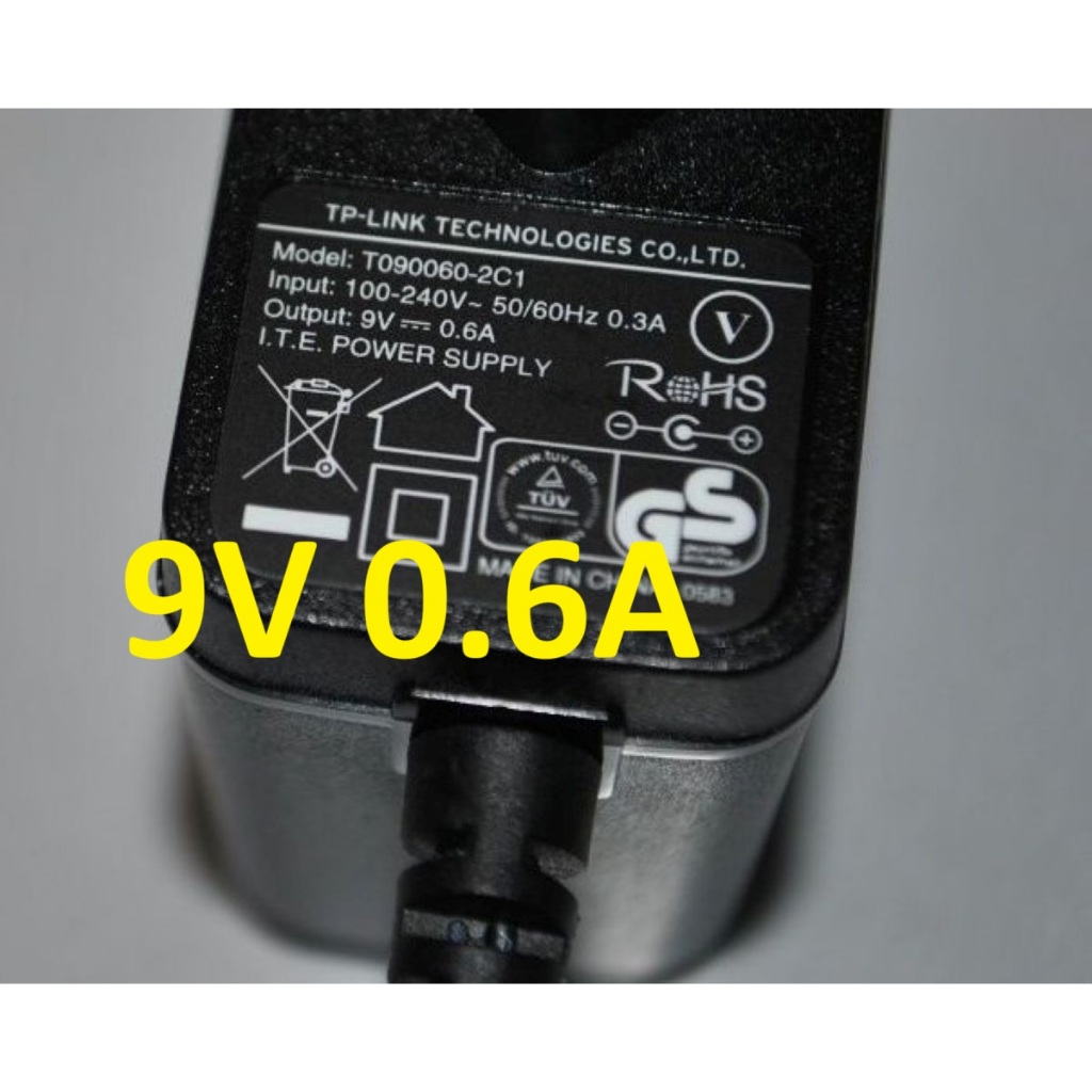 แท้ Power Adapter อะแดปเตอร์ TP-LINK 9V 0.6A (ของแท้ 100%ต้องมีโลโก้แสดงชัดแจน) tp link , Switch hub