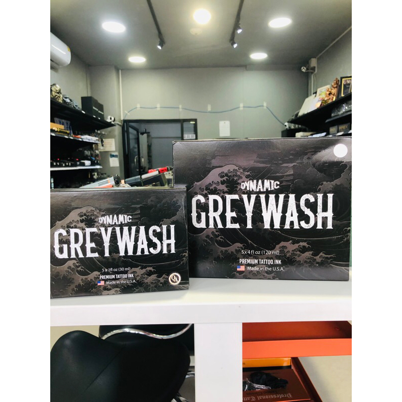 Dynamic Greywash Tattoo Ink Bottle Set+Dynamic Mixing Solution มี 2 ขนาดทั้ง 1 ออนซ์และ 4 ออนซ์