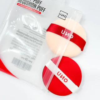 UNO เซตพัฟแป้งและคุชชั่นทรงกลม 2 ชิ้น รุ่น 29