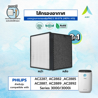 (H13 เกรดการแพทย์) PHILIPS AC2887 ไส้กรองอากาศ ไส้กรอง PM2.5…
