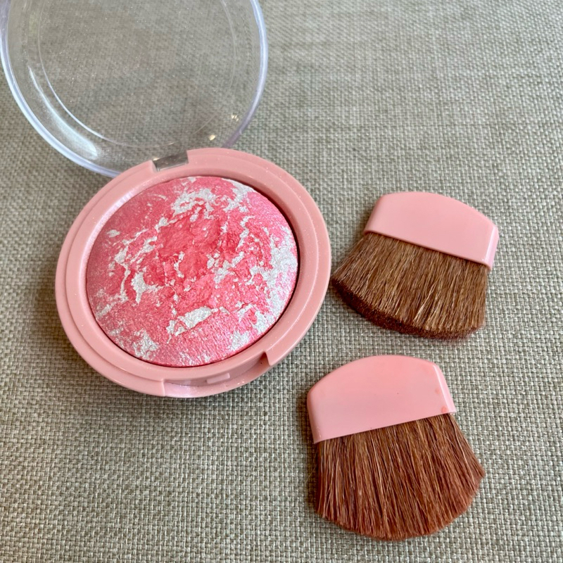 💋obdo Cookie Blusher ปัดแก้ม แบรน odbo พร้อมแปรงปัดแก้ม 2 ชิ้น มือ2 สภาพใหม่