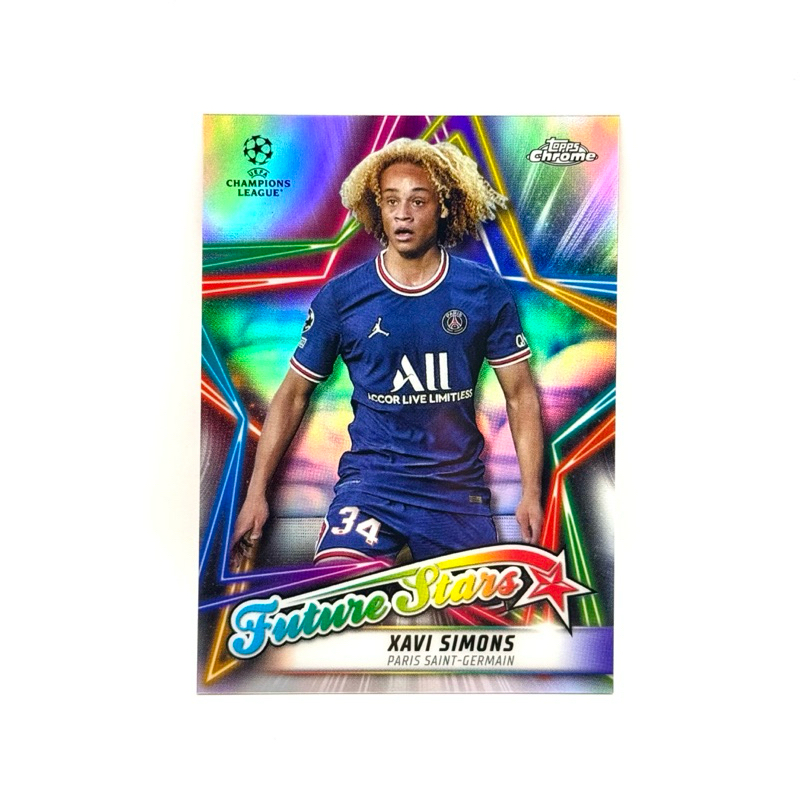Topps Chrome UCL 21/22 Xavi Simons Paris Saint-Germain Future Stars