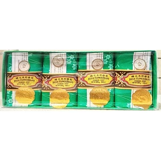 สบู่แก่นจันทร์ ของแท้ ยกแพค 4ก้อน ก้อน125กรัม Sandal Wood Soap Bee & Flower Brand