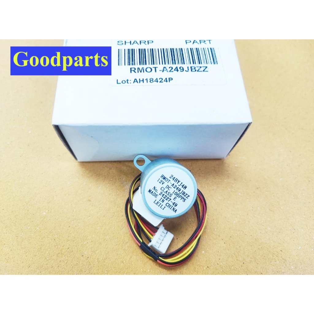 RMOT-A249JBZZ มอเตอร์สวิงแอร์ SHARP /ชาร์ป เบอร์24BYJ48 12V DC อะไหล่แอร์ ของแท้จากบริษัท แทนได้หลายพาร์ท
