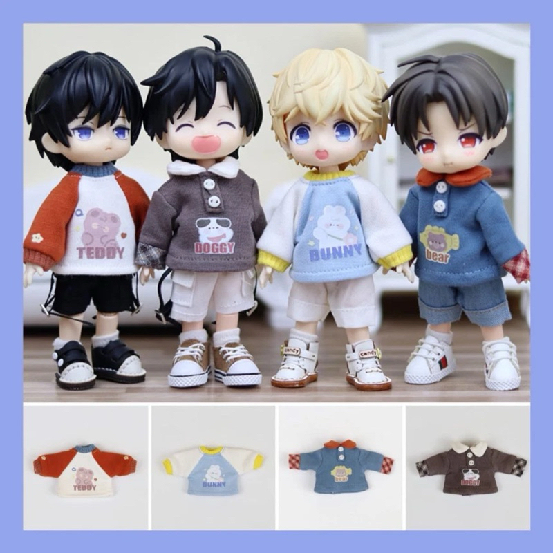 💙 พร้อมส่ง ob11เสื้อแขนยาว