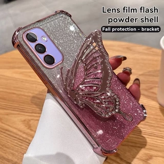 เคสหรูหรา สำหรับ Samsung A17 A18 A27 S25FE S25FE S24FE A57 A37 A36 A56 A55 A16 A02S A03S A12 S24U S26 S26U เคสตั้งได้