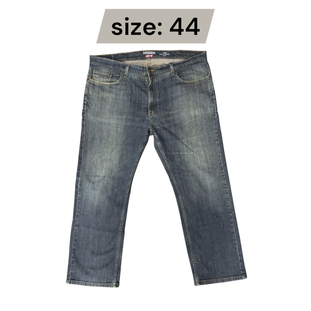 กางเกงยีนส์ Denizen From Levi's เอว44 ยาว 41 ขา 8.5 มือสอง รหัสs44