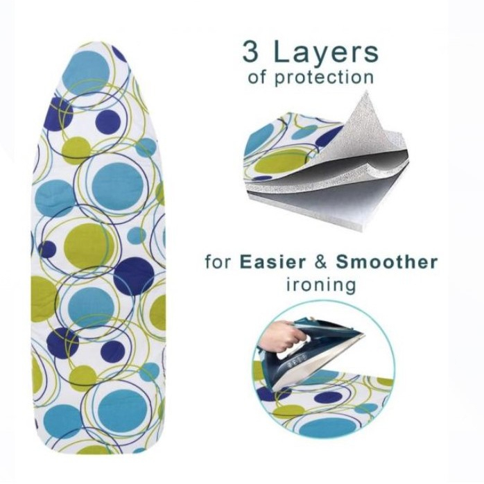 Aquapur Ironing clothผ้าคลุมรองรีด คุณภาพสูง ป้องกันความร้อน สินค้าคละลายแบบสุ่มสี ขนาดกว้าง23 cm. ยาว 120 cm