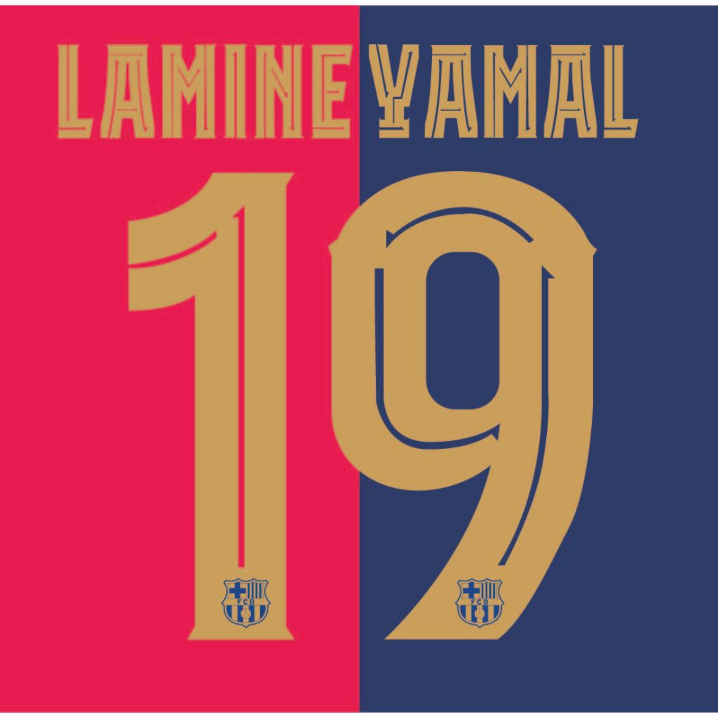 FONT LAMINE YAMAL #19 FONT สโมสร บาเซโลน่า