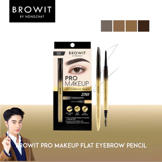 BROWIT-Pro makeup eyebrow pencil โปรเมคอัพแฟลตอายบราวเพนซิล