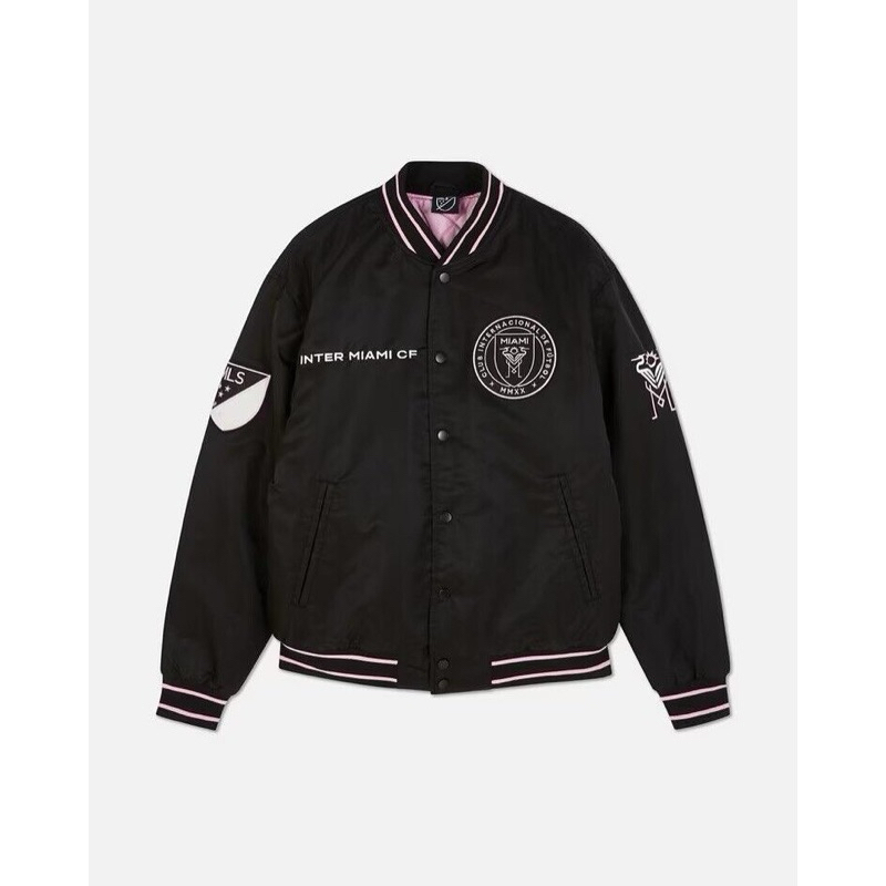 เสื้อแจ็คเก็ต primark x Inter Miami Bomber Jacket ขนาดoversize ของแท้จากอังกฤษ