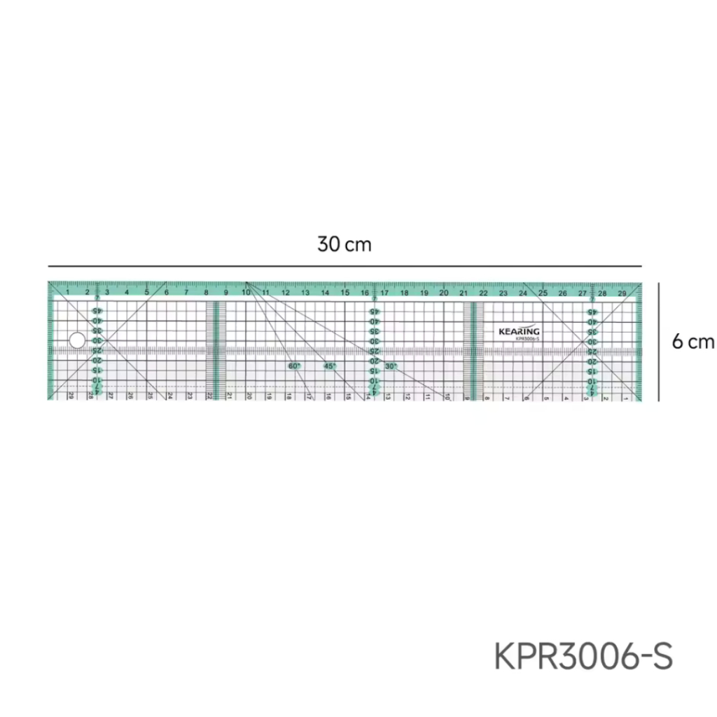 Kearing ไม้บรรทัดอเนกประสงค์ Patchwork Quilting Ruler - รูปที่ 5
