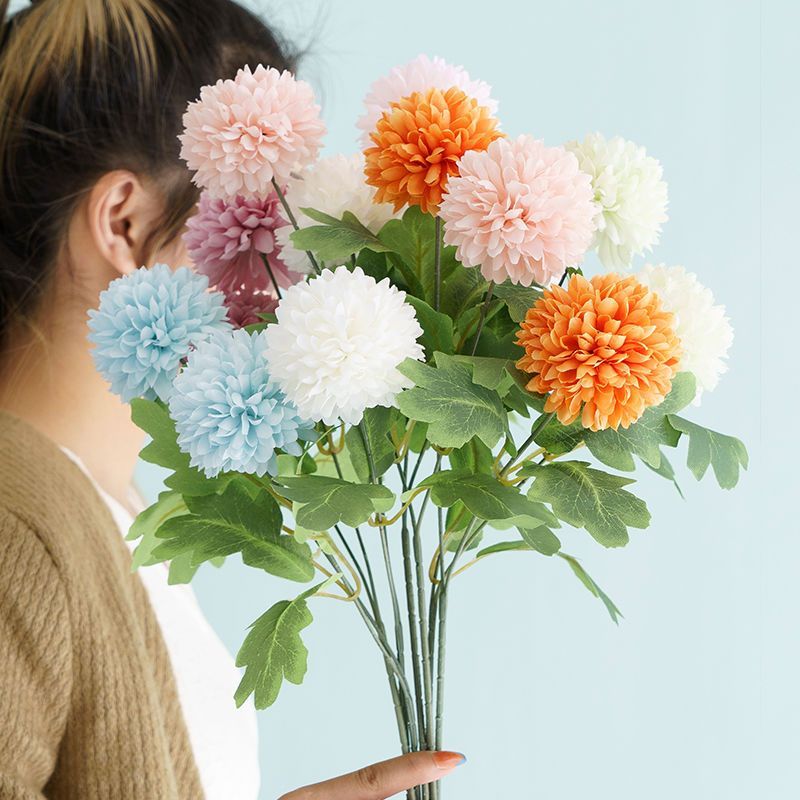 ดอกไม้ปลอม ดอกไม้ประดิษฐ์ แดนดิไลอัน ลม การตกแต่งเฟอร์นิเจอร์ ดอกไม้ การตกแต่งงานแต่งงาน