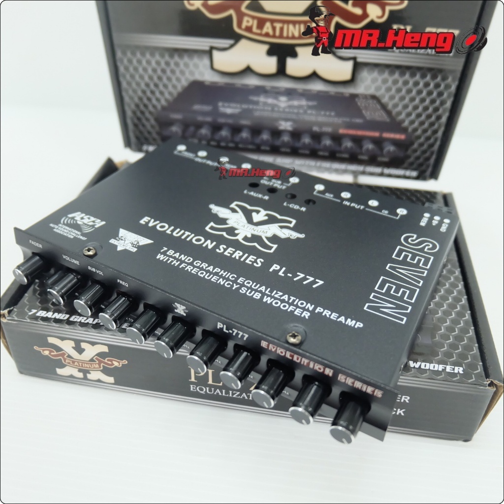 ปรีแอมป์ รถยนต์ โม 7แบน รุ่นทอป PLATINUM PX-777 ขั่วไส้ แยกซับ งานแบรน ของใหม่ - รูปที่ 4
