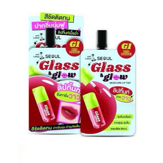 ลิปทิ้นท์ปากวาว นามิ Nami Glass & Glow Moisture Lip Tint(ยกกล่อง x 6ซอง)