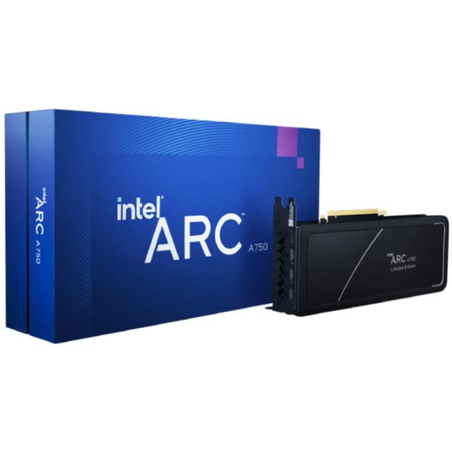 VGA (การ์ดแสดงผล) INTEL ARC A750 LIMITED EDITION - 8GB GDDR6 (21P02J00BA) รับประกัน 3 ปี