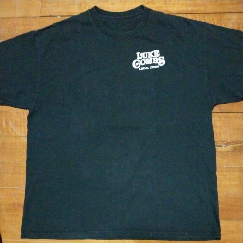 เสื้อยืดแขนสั้น แนวนักร้องคันทรี่อเมริกัน LUKE COMBS แท้ มือสอง สภาพดี ของพร้อมส่งครับ