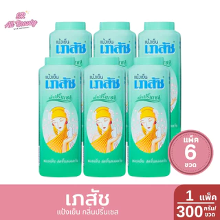 [แพ็ค 6 ขวด] แป้งเย็น เภสัช 300 กรัม