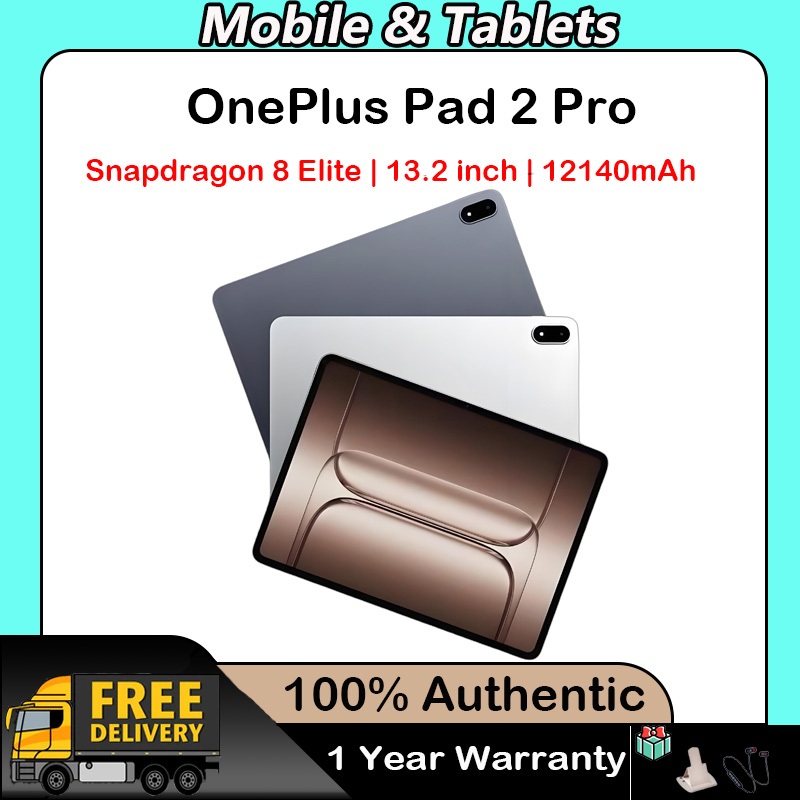 OnePlus Pad 2 Pro Snapdragon 8 Elite 13.2 inch LCD 3.4K 144 Hz 12140mAh 67W ColorOS 15.0