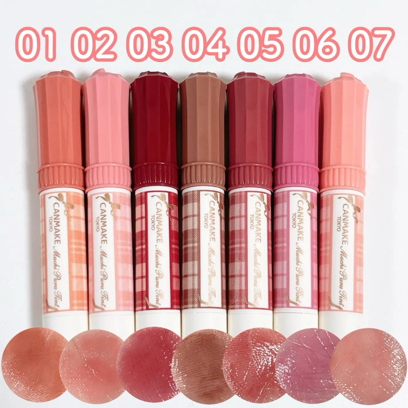 🇯🇵(ลิปทินท์เนื้อนุ่ม)🇯🇵CANMAKE Muchi Puru Tint むちぷるティント