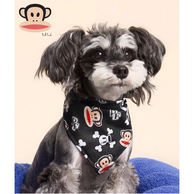 🇹🇭พร้อมส่ง🇹🇭 ผ้าพันคอบิบสำหรับแมว/สุนัข Paul Frank©️ 💯% official licensed product