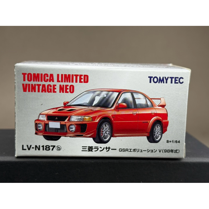 🔹Mitsubishi Lancer Evolution V LV-N187b Scale 1:64 ยี่ห้อ Tomytec