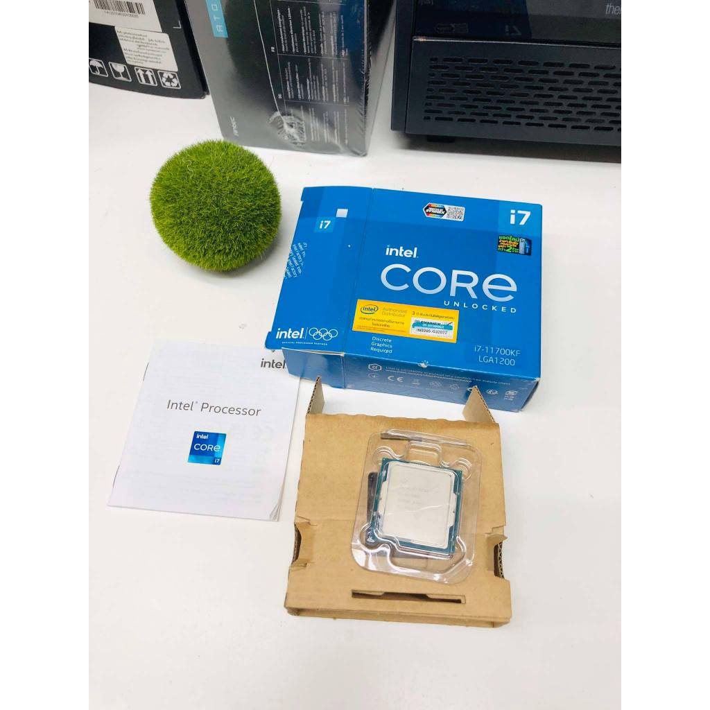 CPU  INTEL CORE I7-11700KF 3.6 GHz ( LGA 1200) (ไม่มีพัดลมจากโรงงาน) ครบกล่อง ประกันร้าน ใช้งานปกติ