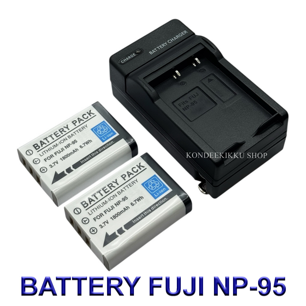 FNP95 / NP95 / FNP-95 / NP-95 Battery and Charger For Fujifilm X30,X70,X100,X100S,X100T,X-S1,FinePix F30,F31 fd,Real 3D
