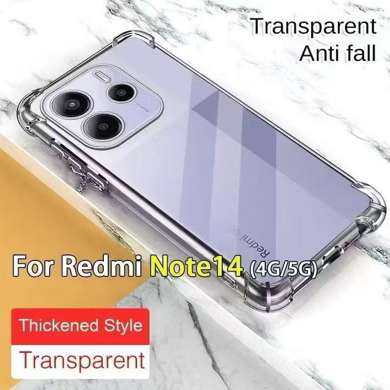 เคสใส กันกระแทก สำหรับ Xiaomi Redmi Note 14 4G/5G Redmi Note14Pro /Poco X7 Redmi Note14 pro plus CASE TPU ใส นิ่ม