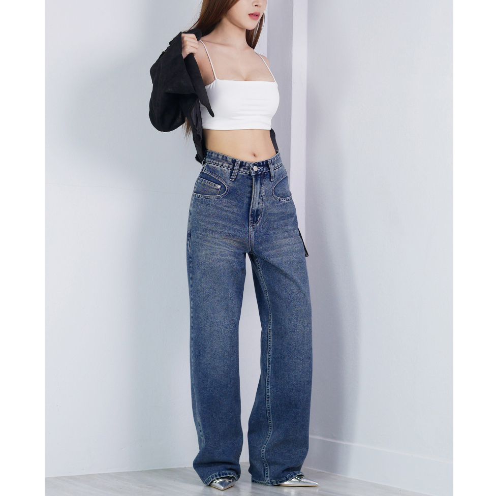 VALAW - Ruby Jeans กางเกงยีนส์ทรงกระบอกกลาง รูปที่ 3