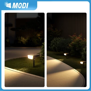 MODI โคมไฟปักดิน ติดผนังโซล่าเซลล์ ไฟปักสนาม แสงขาว/แสงวอร์ม ส่องต้นไม้และสวน พลังงานแสงอาทิตย์