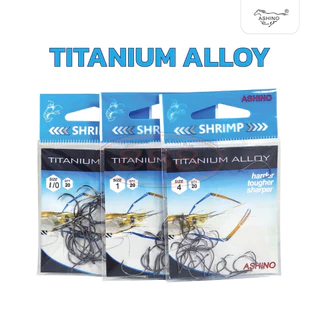 เบ็ดตกกุ้ง Ashino Titanium Alloy -S1 มีเบอร์ 2/0 1/0 1 2 3 4 Sports ออกกำลังกาย