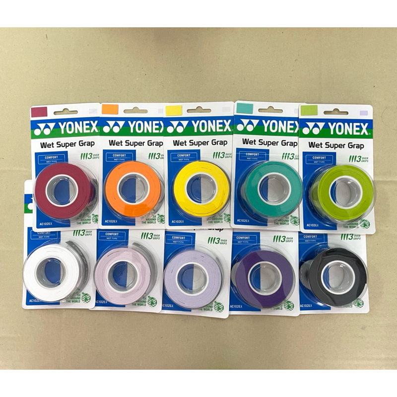 Yonex หนังพันด้ามแบด รุ่น AC102EX Super Grap - (1แพ็ค/ 3ชิ้น)