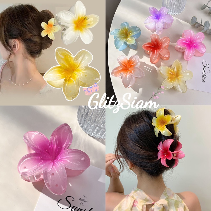 🌸Sweet🌸สไตล์เกาหลีกิ๊บหนีบผม ดอกลิลลี่ประดิษฐ์ ลายดอกไม้เครื่องประดับผม พร้อมส่งในไทย