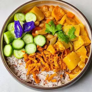 น้ำพริกฟองเต้าหู้กรอบ สูตรคลีน เจ/Vegan กรุบกรอบเคี้ยวเพลิน ไม่ใส่ผงชูรส/วัตถุกันเสีย
