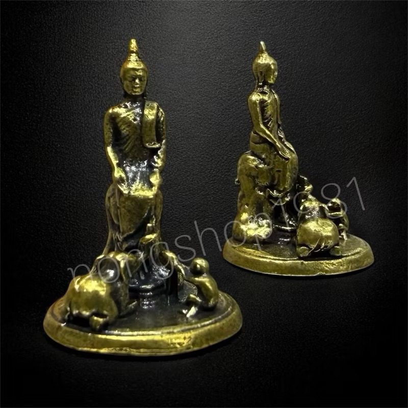 พระประจำวันเกิด ขนาดเล็กจิ๋ว งานทองเหลืองแท้ - รูปที่ 4