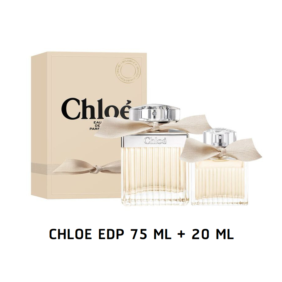 (โบว์ครีม) Set Chloe EDP Travel Edition Set 75 ml + 20 ml กล่องซีล