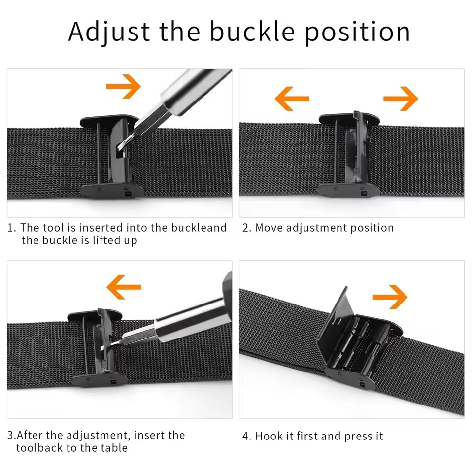 22mm Milanese Stianless Steel สายรัดสำหรับนาฬิกา Redmi 5 Active / 5 Lite Metal สายเคเบิล For Redmi Watch 3 Active/3 Lite - รูปที่ 7