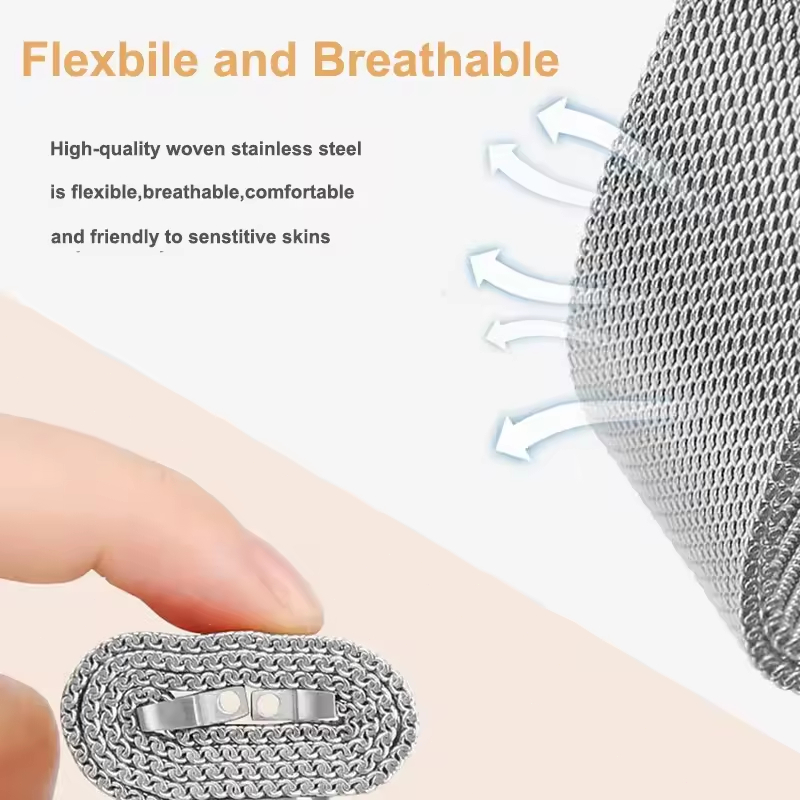 22mm Milanese Stianless Steel สายรัดสำหรับนาฬิกา Redmi 5 Active / 5 Lite Metal สายเคเบิล For Redmi Watch 3 Active/3 Lite - รูปที่ 5