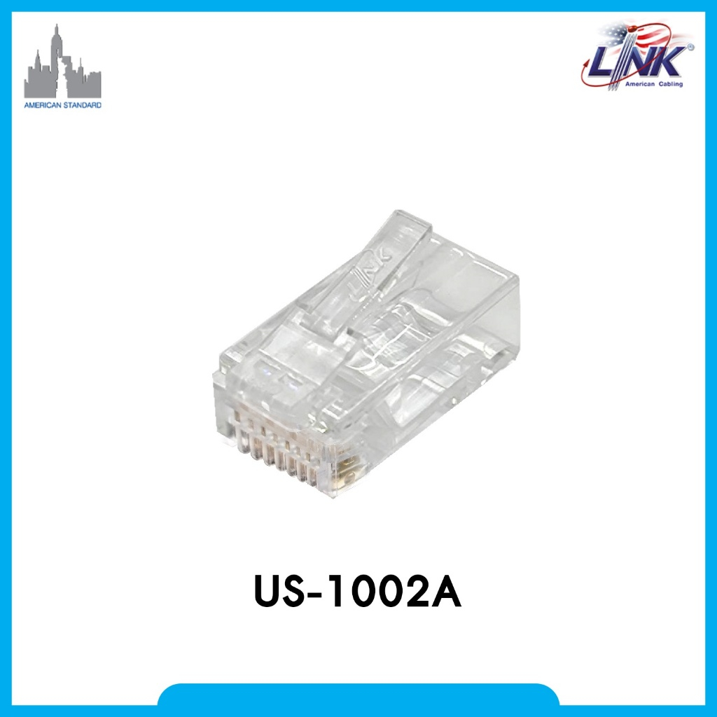 Plug RJ45 CAT6 LINK (US-1002) (10/Pack)