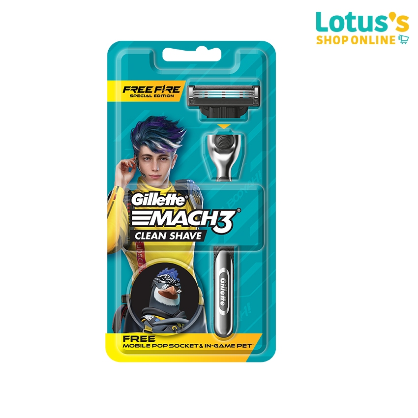 ยิลเลตต์ มีดโกน มาร์คทรีคลีน 1 ด้าม 1 ใบมีด GILLETTE MACH3 CLEAN SHAVE 1 RAZOR + 1BLADE