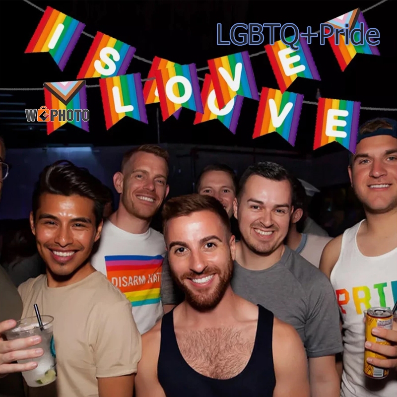 [ จัดส่ง TH]🏳️‍🌈ธงสีรุ้ง ธงราวLGBT ธงสายรุ้ง Rainbow Flag ธงราวสีรุ้ง Pride Month 6/10เมตร